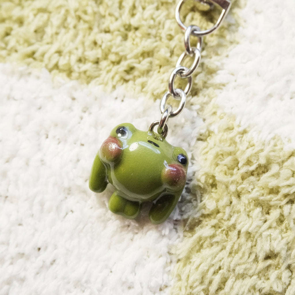 Clay Frog Keychain