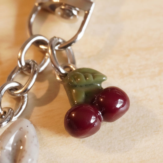 Clay Wolf Keychain