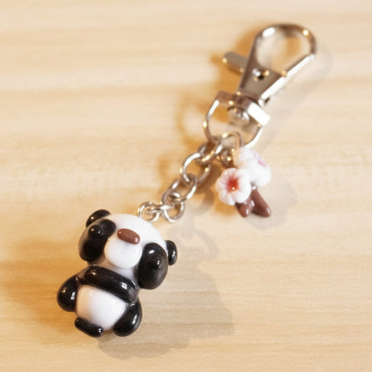 Clay Panda Keychain