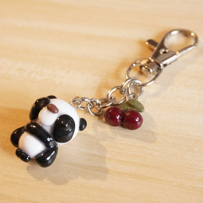 Clay Panda Keychain