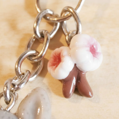 Clay Wolf Keychain